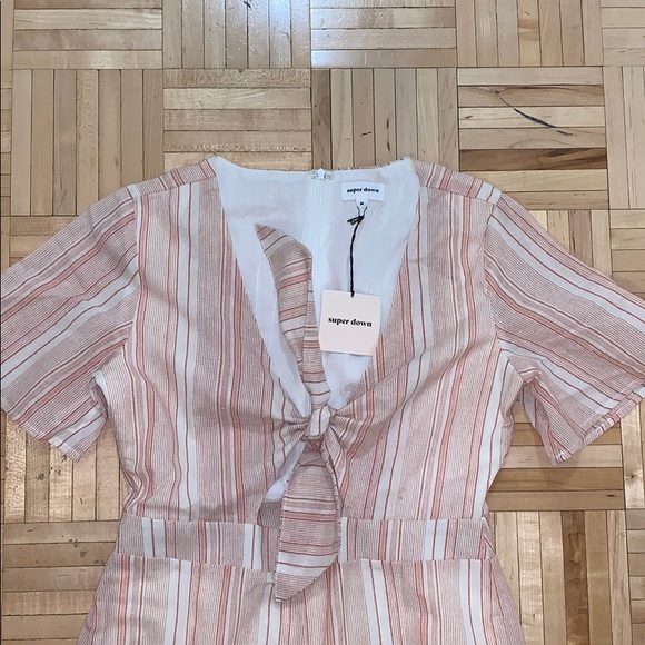 Superdown Mollie tie front jumpsuit - Picture 5 of 5